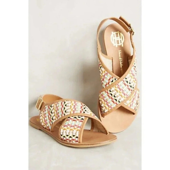 House of Harlow 1960 Colorful Rainbow Izzy Sandals - Picture 1 of 8